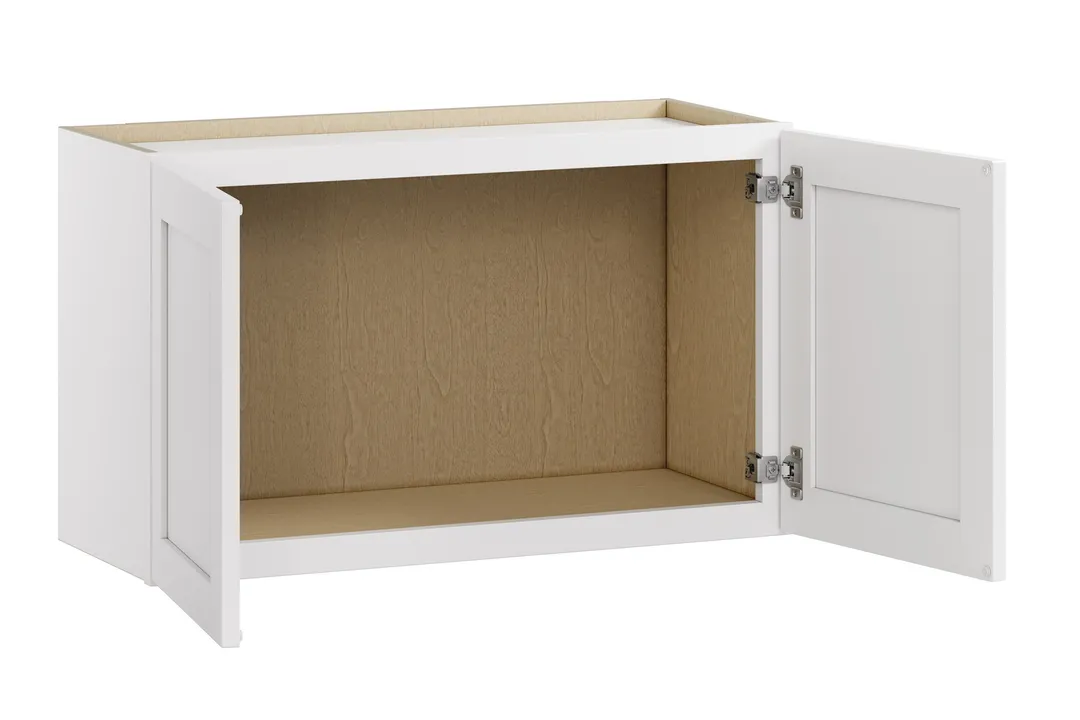 Whalen CLICK-IT Enfield 30-in W x 18-in H x 12-in D Classic White Birch Wall Ready To Assemble Plywood Cabinet (Raised Panel Shaker Door Style), photo 4 of 10