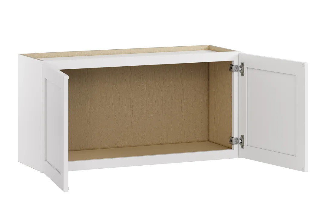 Whalen CLICK-IT Enfield 36-in W x 18-in H x 12-in D Classic White Birch Wall Ready To Assemble Plywood Cabinet (Raised Panel Shaker Door Style), photo 4 of 10