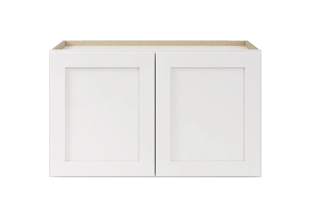 Whalen CLICK-IT Enfield 30-in W x 18-in H x 24-in D Classic White Birch Wall Ready To Assemble Plywood Cabinet (Raised Panel Shaker Door Style), photo 8 of 10