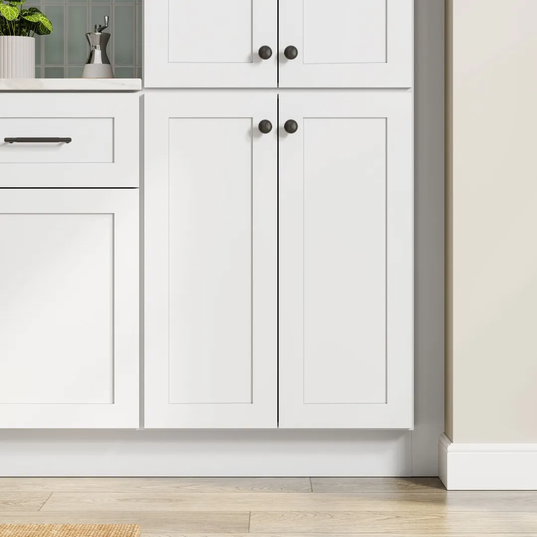 Whalen CLICK-IT Enfield 24-in W x 34.5-in H x 24-in D Classic White Birch Base Ready To Assemble Plywood Cabinet (Raised Panel Shaker Door Style), photo 5 of 16