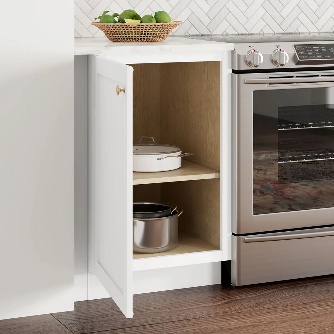 Whalen CLICK-IT Enfield 21-in W x 34.5-in H x 24-in D Classic White Birch Base Ready To Assemble Plywood Cabinet (Raised Panel Shaker Door Style), photo 7 of 13