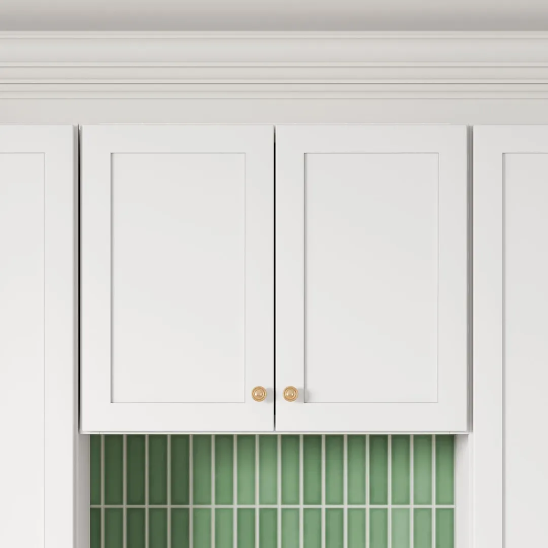 Whalen CLICK-IT Enfield 30-in W x 24-in H x 12-in D Classic White Birch Wall Ready To Assemble Plywood Cabinet (Raised Panel Shaker Door Style), photo 5 of 12