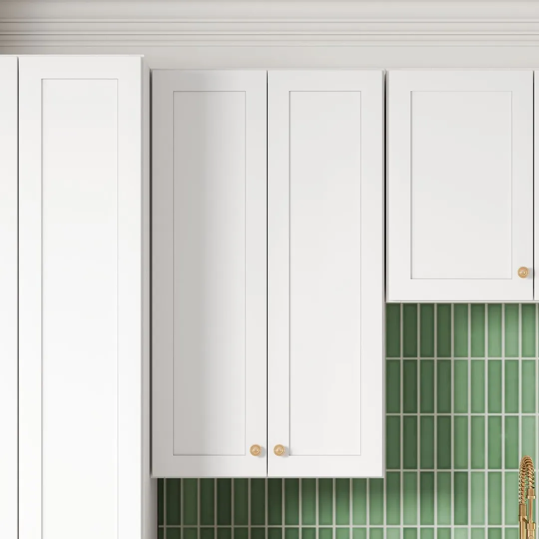 Whalen CLICK-IT Enfield 24-in W x 55.5-in H x 24-in D Classic White Birch Pantry Ready To Assemble Plywood Cabinet (Raised Panel Shaker Door Style), photo 5 of 12