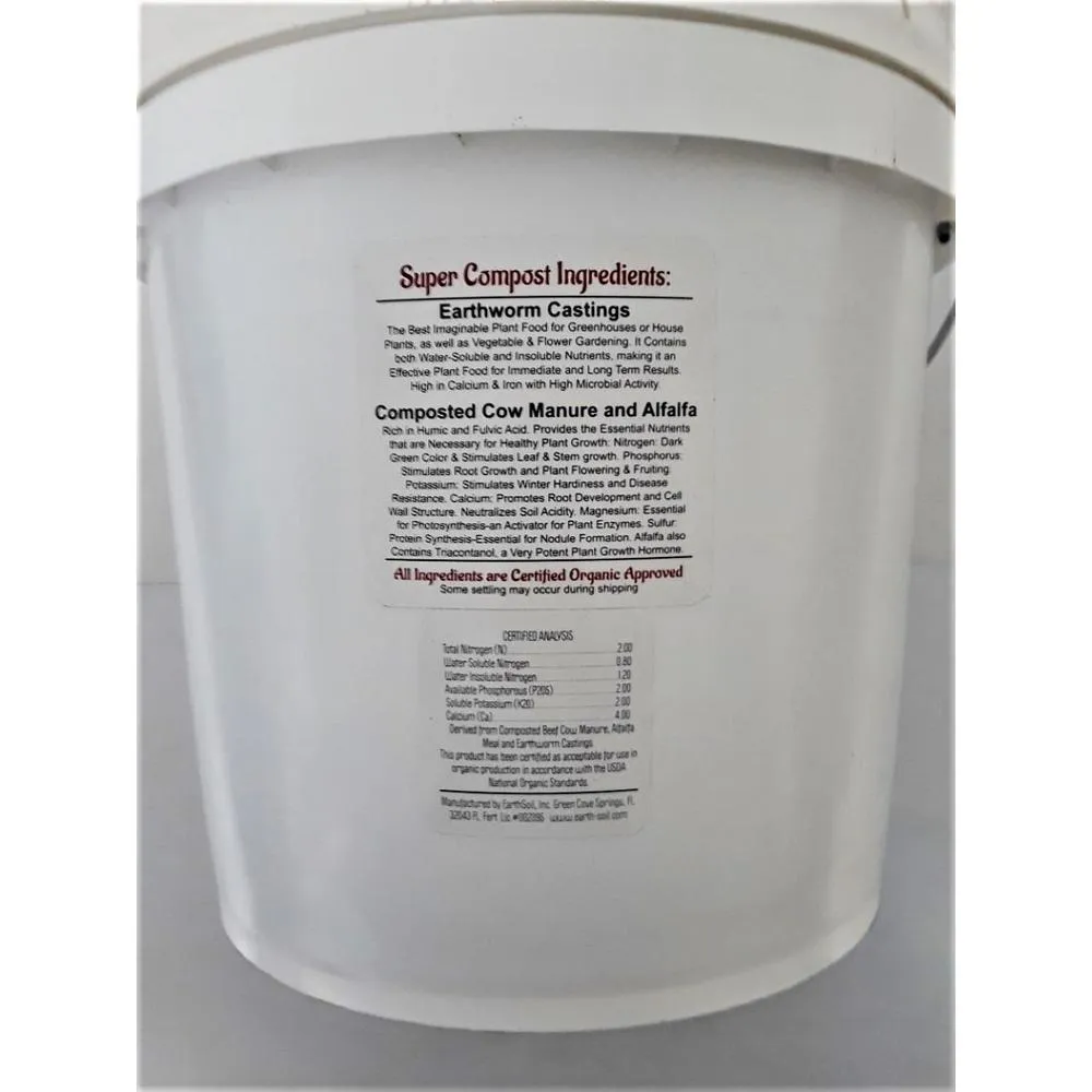 Soil Blend Super Compost 12 lbs. Concentrated 12 lbs. makes 60 lbs. Organic Planting Mix, Plant Food and Soil Amendment, photo 4 of 6