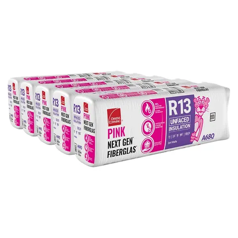 R-13 Unfaced Fiberglass Insulation Batts