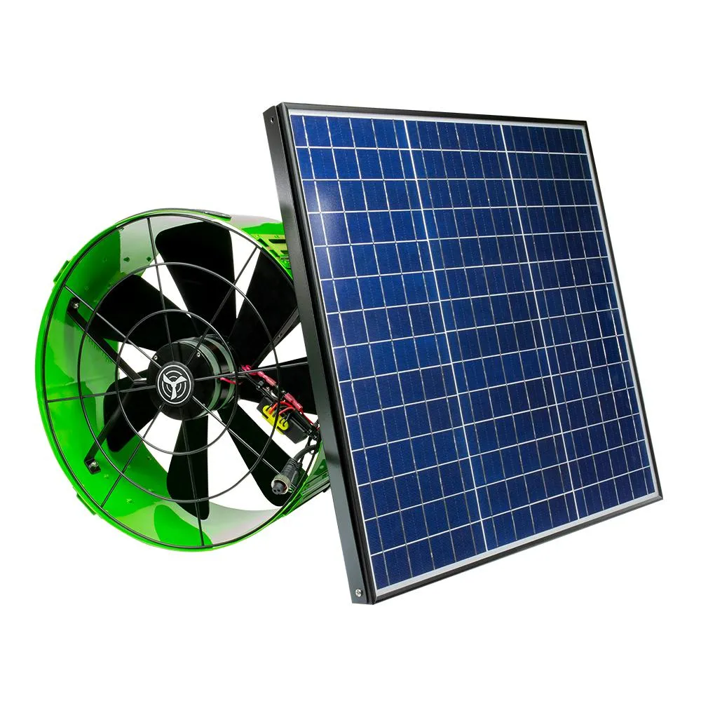 QuietCool 40-Watt Hybrid Solar/Electric Powered Gable Mount Attic Fan with Included Inverter, photo 10 of 10