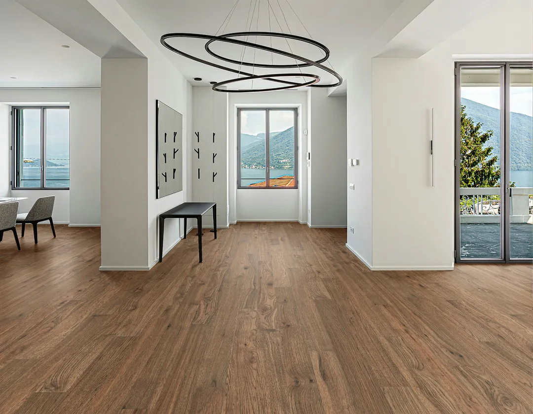 allen + roth Bromo Hickory 1/2-in T x 5-in W Wirebrushed Engineered Hardwood Flooring ( 26.25-sq ft / Carton ), photo 2 of 8