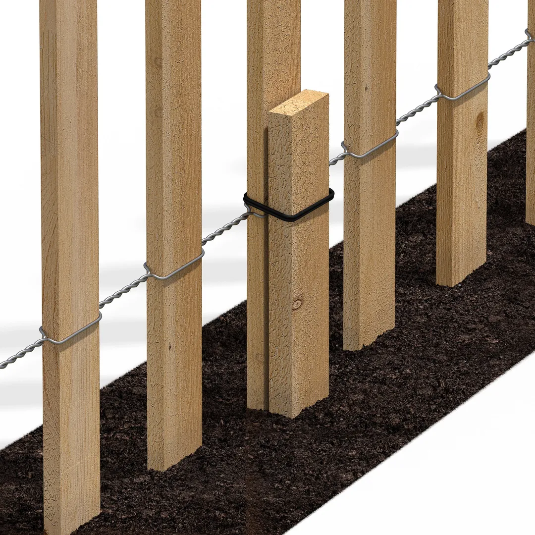 Greenes Fence 8-ft x 1.33-ft 14-Gauge White Cedar Woven Wire Rolled Fencing, photo 3 of 6