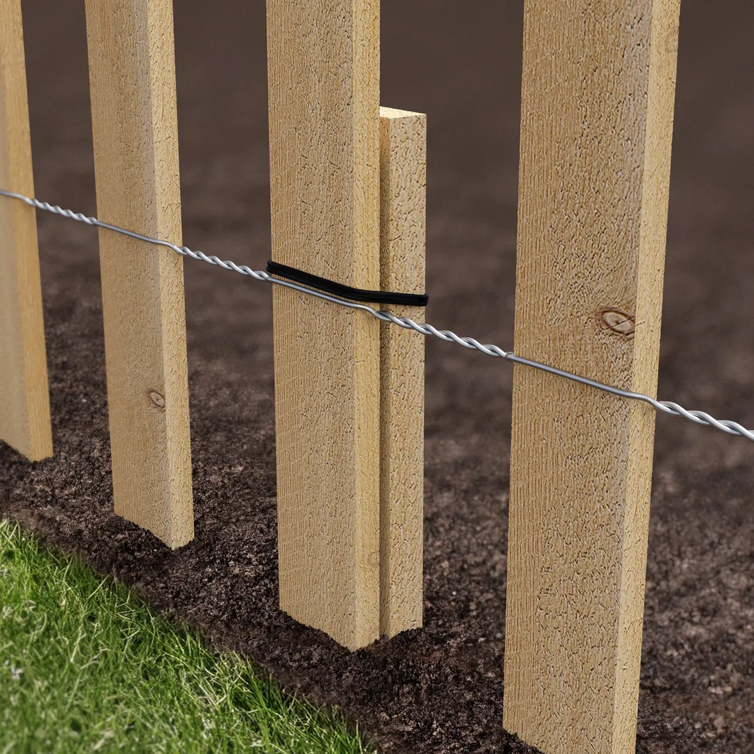 Greenes Fence 8-ft x 1.33-ft 14-Gauge White Cedar Woven Wire Rolled Fencing, photo 4 of 6