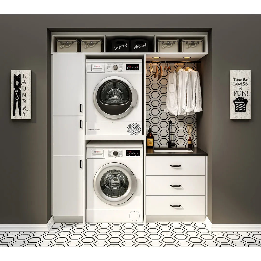 Hugo&Borg Lasalle 21-in W x 35-in H x 14-in D Bright White Slab Wall Fully Assembled Cabinet (Flat Panel Slab Door Style), photo 10 of 13