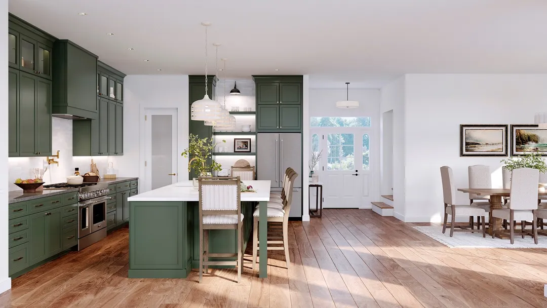 allen + roth Heathrow 21-in W x 18.125-in H x 12-in D Sage Wall Fully Assembled Cabinet (Recessed Panel Square Door Style), photo 7 of 12