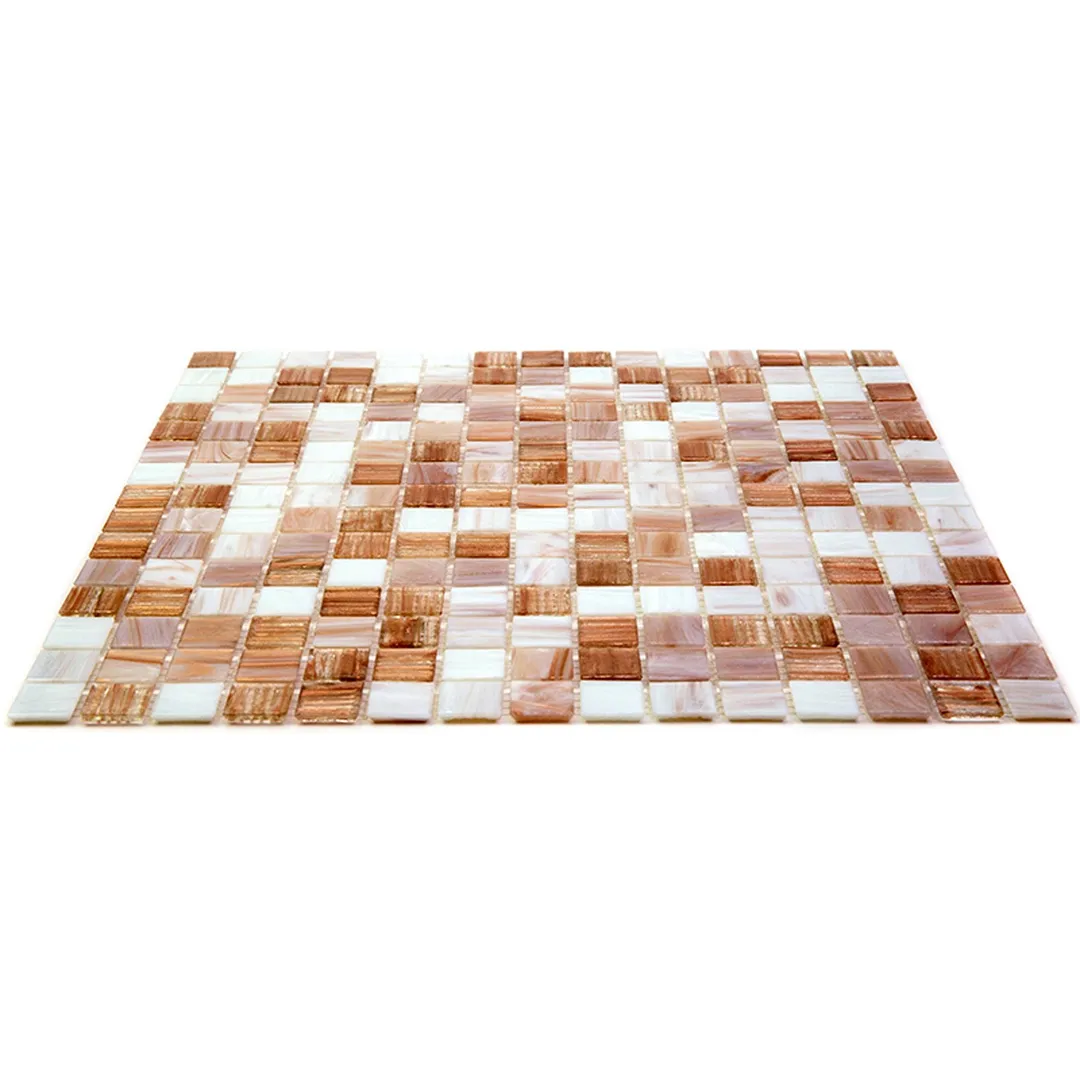 Apollo Tile Mingles Beige and White 12-in x 12-in Glossy Glass Uniform Squares Floor and Wall Tile (20-sq. ft/ Carton), photo 6 of 6