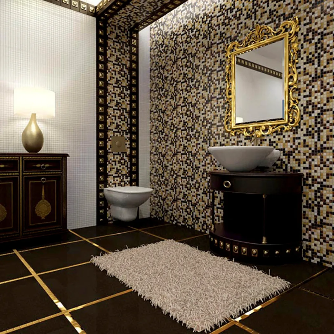 Apollo Tile Mingles Brown and Beige 12-in x 12-in Glossy Glass Uniform Squares Floor and Wall Tile (20-sq. ft/ Carton), photo 3 of 3