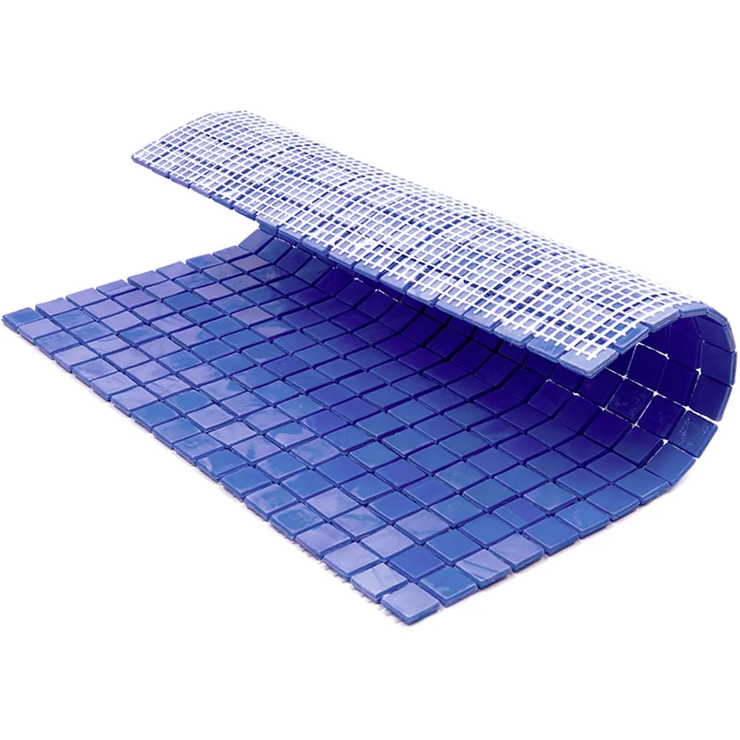 Apollo Tile Skosh Neon Blue 11-1/2-in x 11-1/2-in Glossy Glass Uniform Squares Floor and Wall Tile (18.69-sq. ft/ Carton), photo 4 of 6