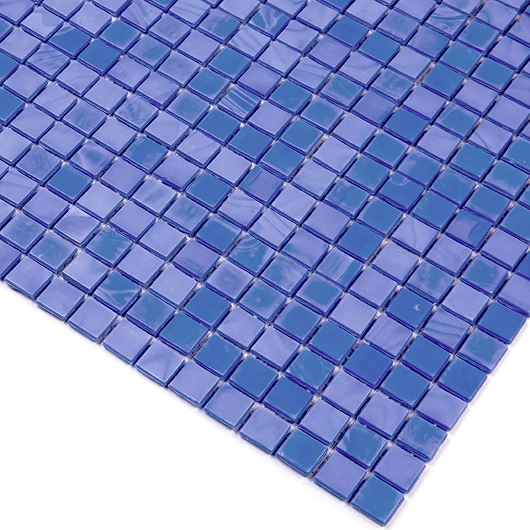 Apollo Tile Skosh Neon Blue 11-1/2-in x 11-1/2-in Glossy Glass Uniform Squares Floor and Wall Tile (18.69-sq. ft/ Carton), photo 2 of 6