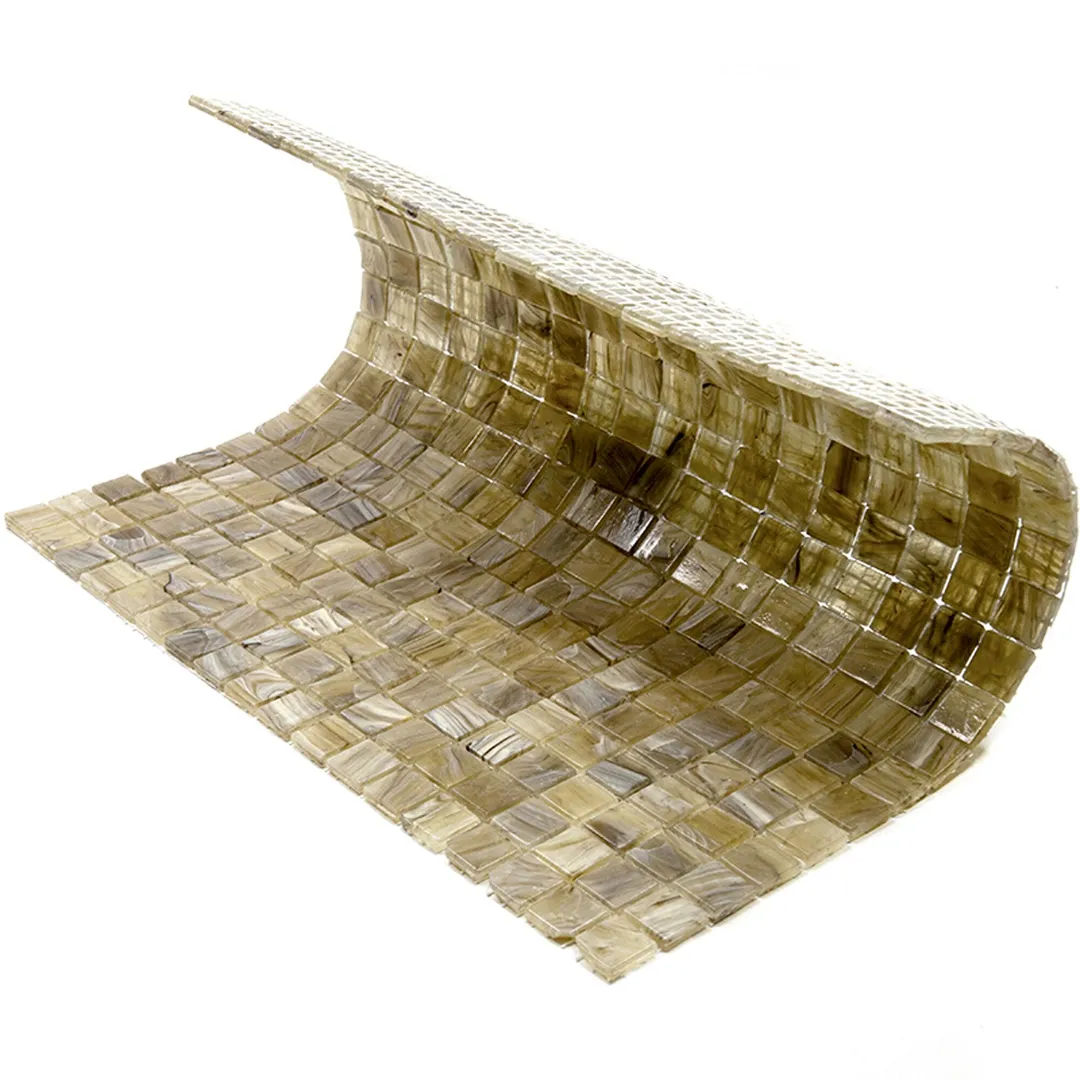 Apollo Tile Skosh Golden Brown 11-1/2-in x 11-1/2-in Glossy Glass Uniform Squares Floor and Wall Tile (18.69-sq. ft/ Carton), photo 4 of 6