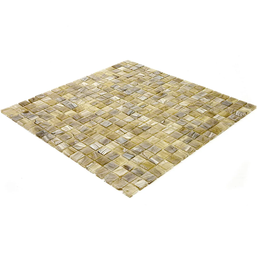 Apollo Tile Skosh Golden Brown 11-1/2-in x 11-1/2-in Glossy Glass Uniform Squares Floor and Wall Tile (18.69-sq. ft/ Carton), photo 5 of 6