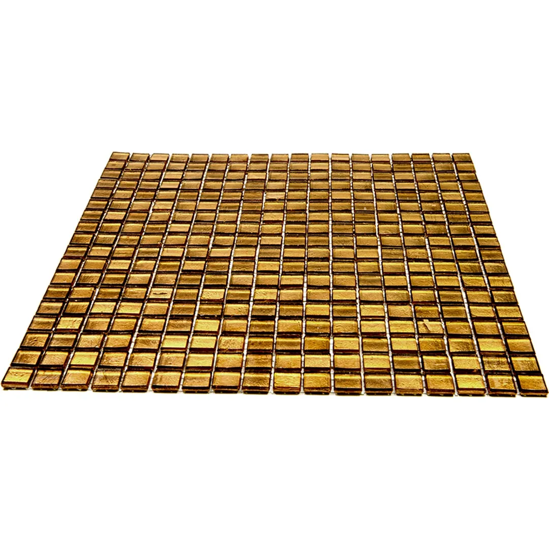 Apollo Tile Skosh Goldenrod Brown 11-1/2-in x 11-1/2-in Glossy Glass Uniform Squares Floor and Wall Tile (18.69-sq. ft/ Carton), photo 6 of 6