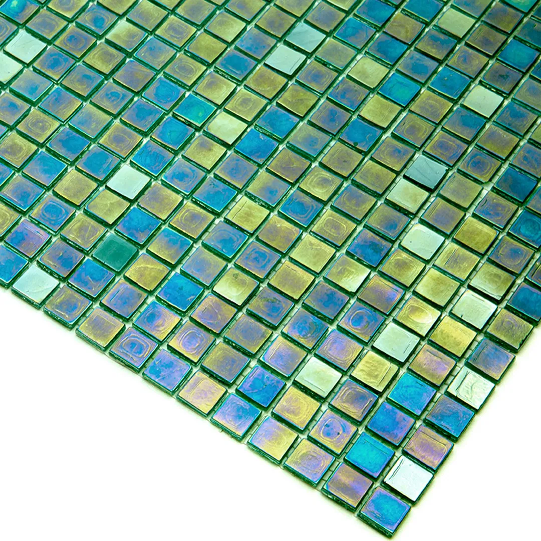 Apollo Tile Skosh Grenn-blue 11-1/2-in x 11-1/2-in Glossy Glass Uniform Squares Floor and Wall Tile (18.69-sq. ft/ Carton), photo 2 of 6