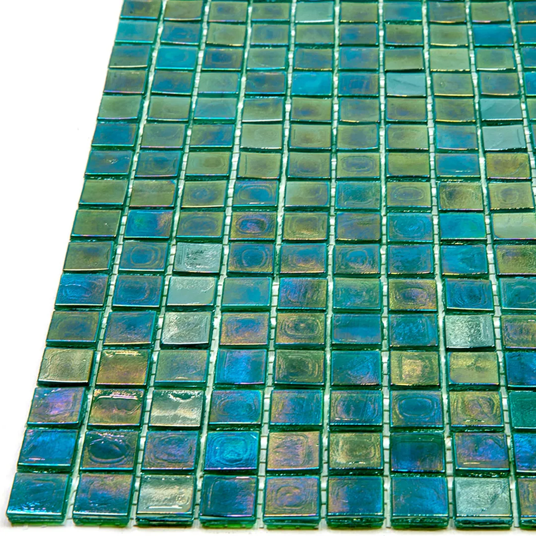 Apollo Tile Skosh Grenn-blue 11-1/2-in x 11-1/2-in Glossy Glass Uniform Squares Floor and Wall Tile (18.69-sq. ft/ Carton), photo 3 of 6