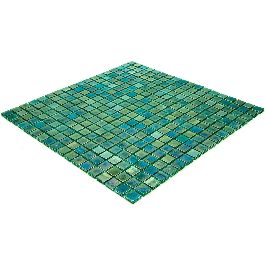 Apollo Tile Skosh Grenn-blue 11-1/2-in x 11-1/2-in Glossy Glass Uniform Squares Floor and Wall Tile (18.69-sq. ft/ Carton), photo 5 of 6