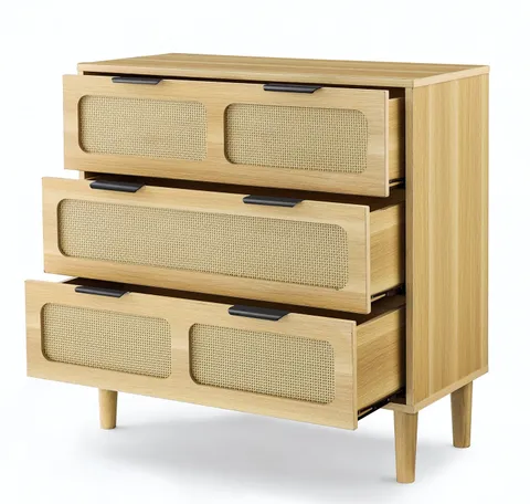 Wood 3-Drawer Accent Chest