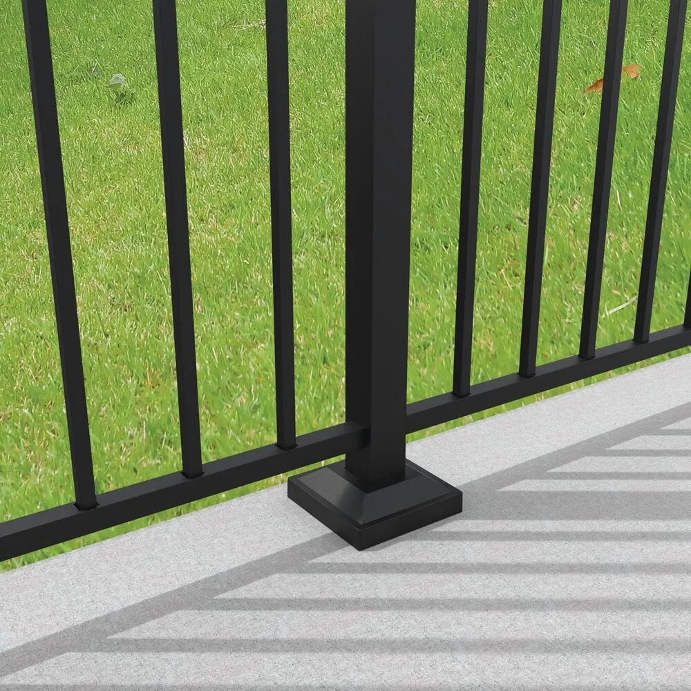 Freedom 6-in Black Metal Surface Mount For Metal Fence, photo 4 of 4