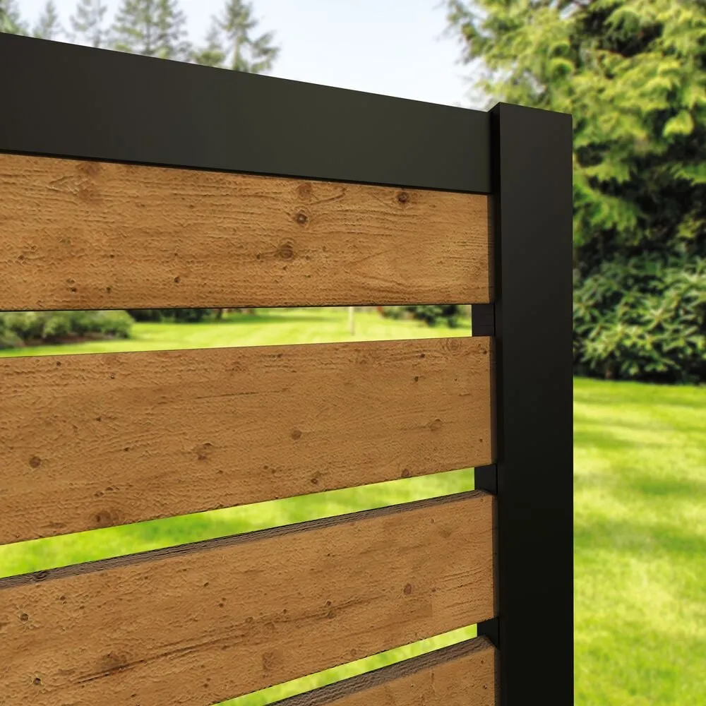 Freedom Alloy Mixed Material 4.008-in Black Vinyl Spacer Kit For Metal Fence 24-Pack, photo 4 of 4
