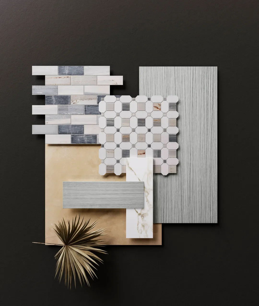Satori Palissandro Thassos 12-in x 12-in Polished Natural Stone Look Mosaic Floor and Wall Tile (0.95-sq. ft/ Piece), photo 7 of 7