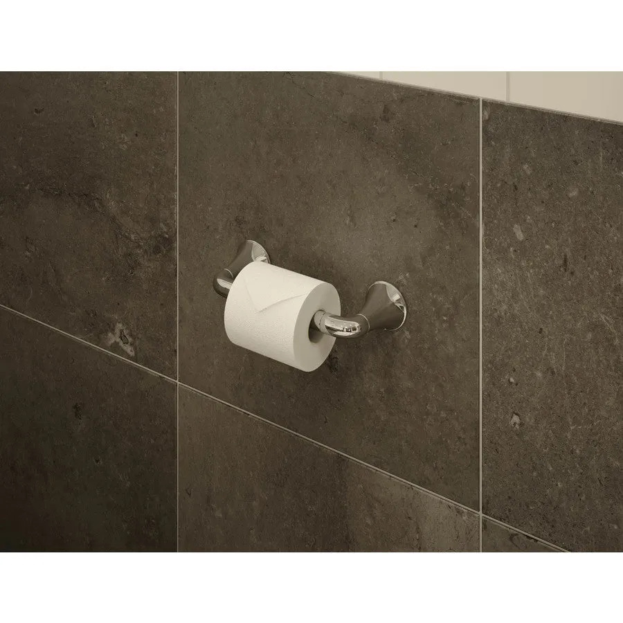 Symmons Elm Satin Nickel Surface Mount Single Post with Arm Toilet Paper Holder, photo 3 of 4
