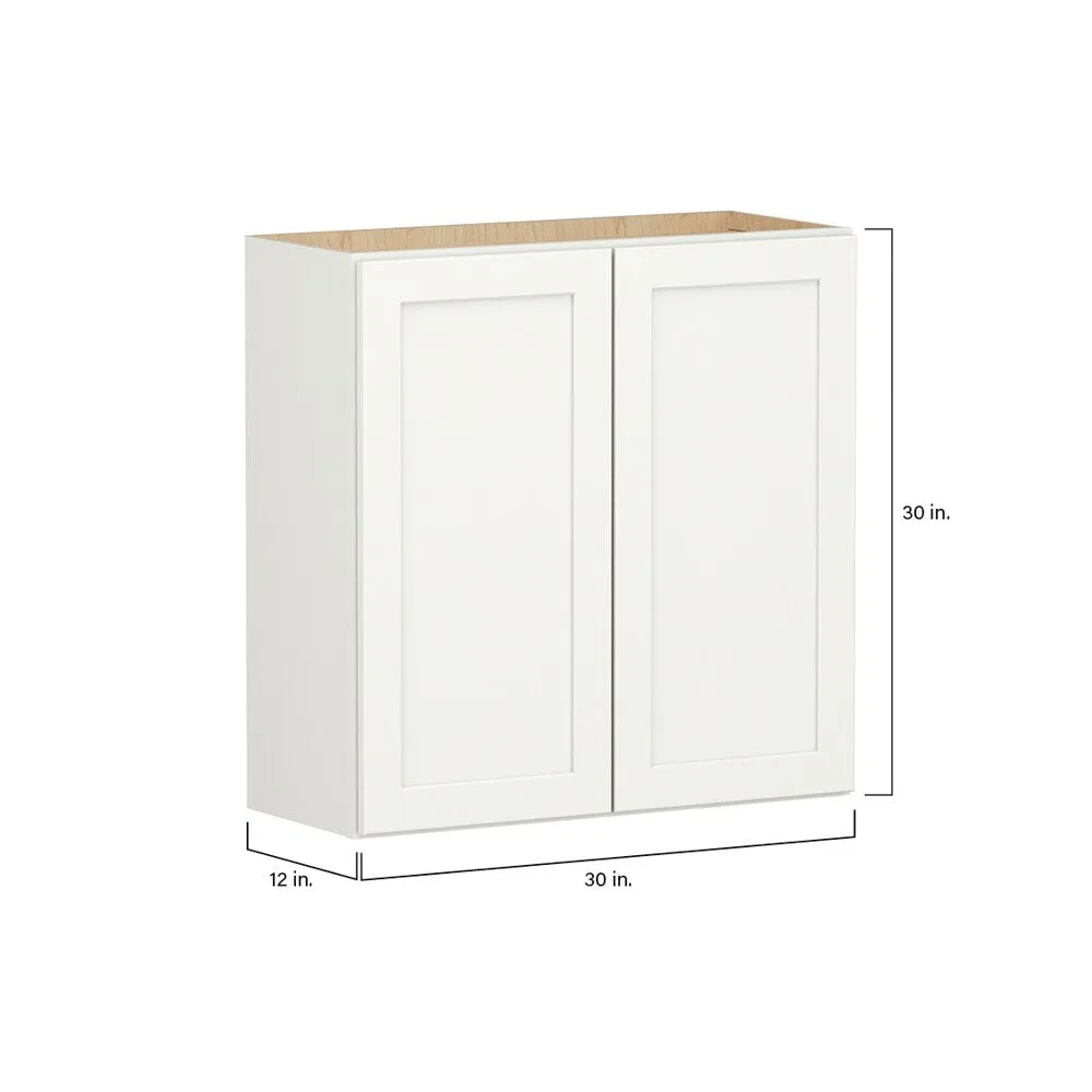 Shenandoah PRO Express Breckenridge 30-in W x 30.125-in H x 12-in D Linen Wall Fully Assembled Plywood Cabinet (Recessed Panel Shaker Door Style), photo 4 of 13