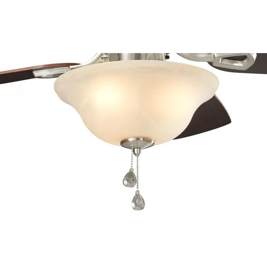 Harbor Breeze Sage Cove 44-in Satin Nickel Incandescent Indoor Ceiling Fan with Light (5-Blade), photo 6 of 14