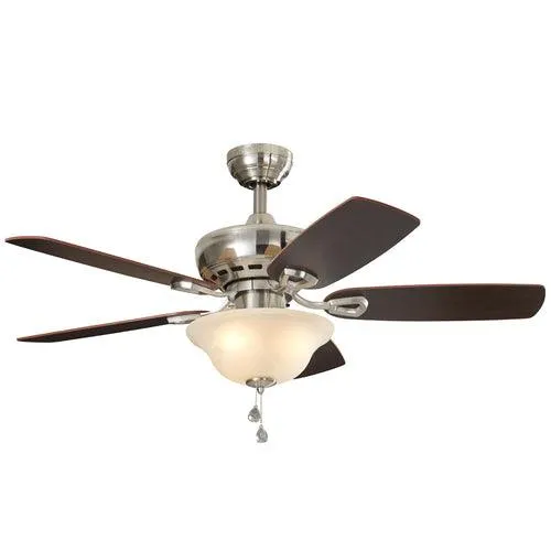 Harbor Breeze Sage Cove 44-in Satin Nickel Incandescent Indoor Ceiling Fan with Light (5-Blade), photo 7 of 14