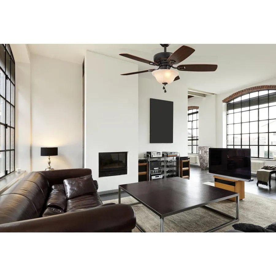 Harbor Breeze Sage Cove 44-in Bronze Incandescent Indoor Ceiling Fan with Light, 5-Blade, photo 2 of 14