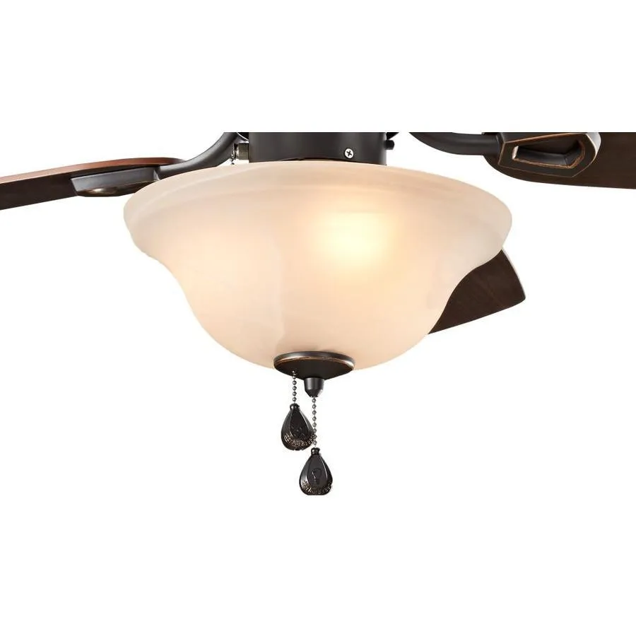 Harbor Breeze Sage Cove 44-in Bronze Incandescent Indoor Ceiling Fan with Light, 5-Blade, photo 6 of 14