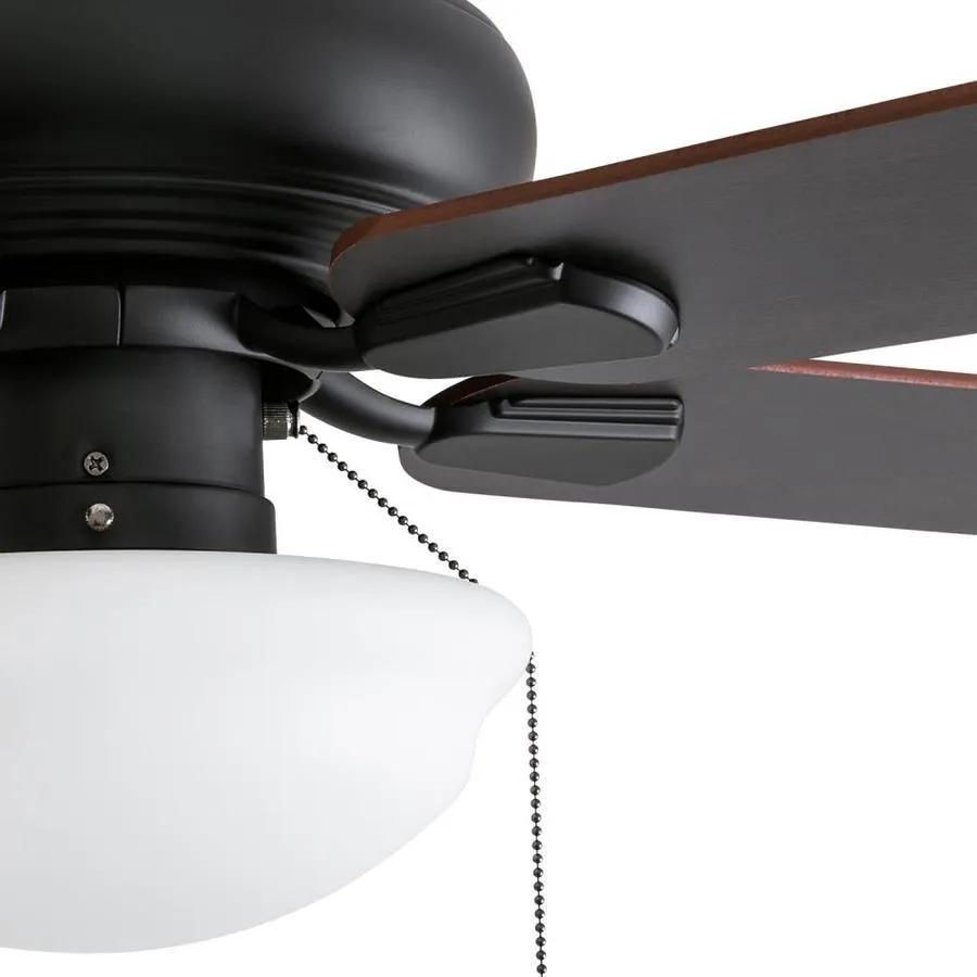 Harbor Breeze Caratuk River 42-in Oil Rubbed Bronze LED Indoor Ceiling Fan with Light (5-Blade), photo 4 of 17