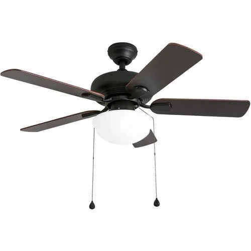 Harbor Breeze Caratuk River 42-in Oil Rubbed Bronze LED Indoor Ceiling Fan with Light (5-Blade), photo 9 of 17