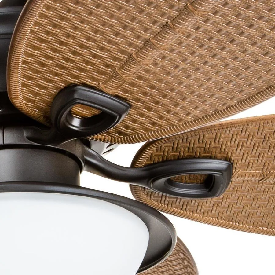 Harbor Breeze Cedar Shoals 44-in Oil Rubbed Bronze LED Indoor/Outdoor Ceiling Fan with Light, 5-Blade, photo 6 of 16
