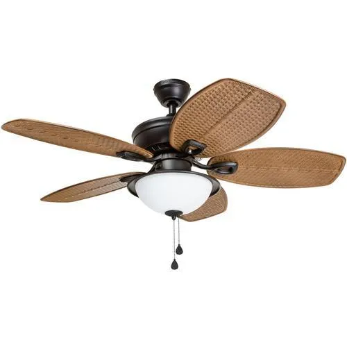 Harbor Breeze Cedar Shoals 44-in Oil Rubbed Bronze LED Indoor/Outdoor Ceiling Fan with Light, 5-Blade, photo 8 of 16