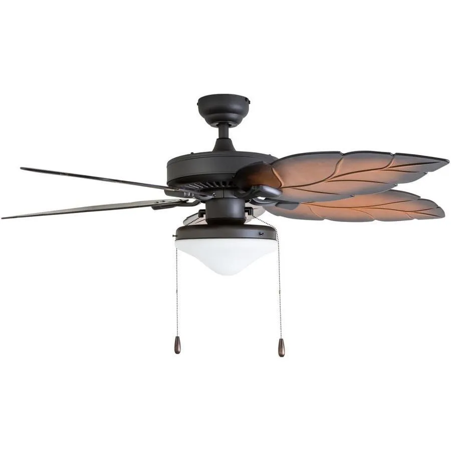Palm Coast St. Josephine 52-in Tropical Bronze Fluorescent Indoor/Outdoor Ceiling Fan with Remote (5-Blade), photo 3 of 8