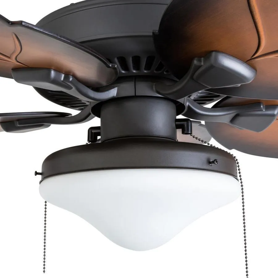 Palm Coast St. Josephine 52-in Tropical Bronze Fluorescent Indoor/Outdoor Ceiling Fan with Remote (5-Blade), photo 6 of 8
