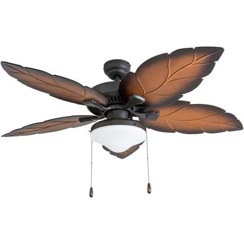 Palm Coast St. Josephine 52-in Tropical Bronze Fluorescent Indoor/Outdoor Ceiling Fan with Remote (5-Blade), photo 8 of 8