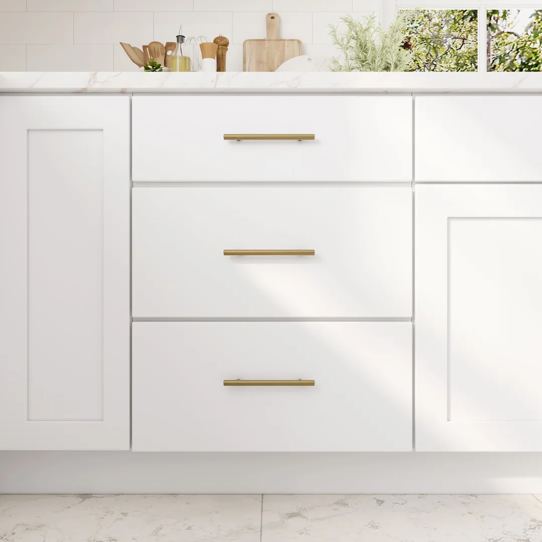 RELIABILT Fairplay 24-in W x 34.5-in H x 24-in D White 3-Drawers Base Ready To Assemble Plywood Cabinet (Flat Panel Style), photo 15 of 20