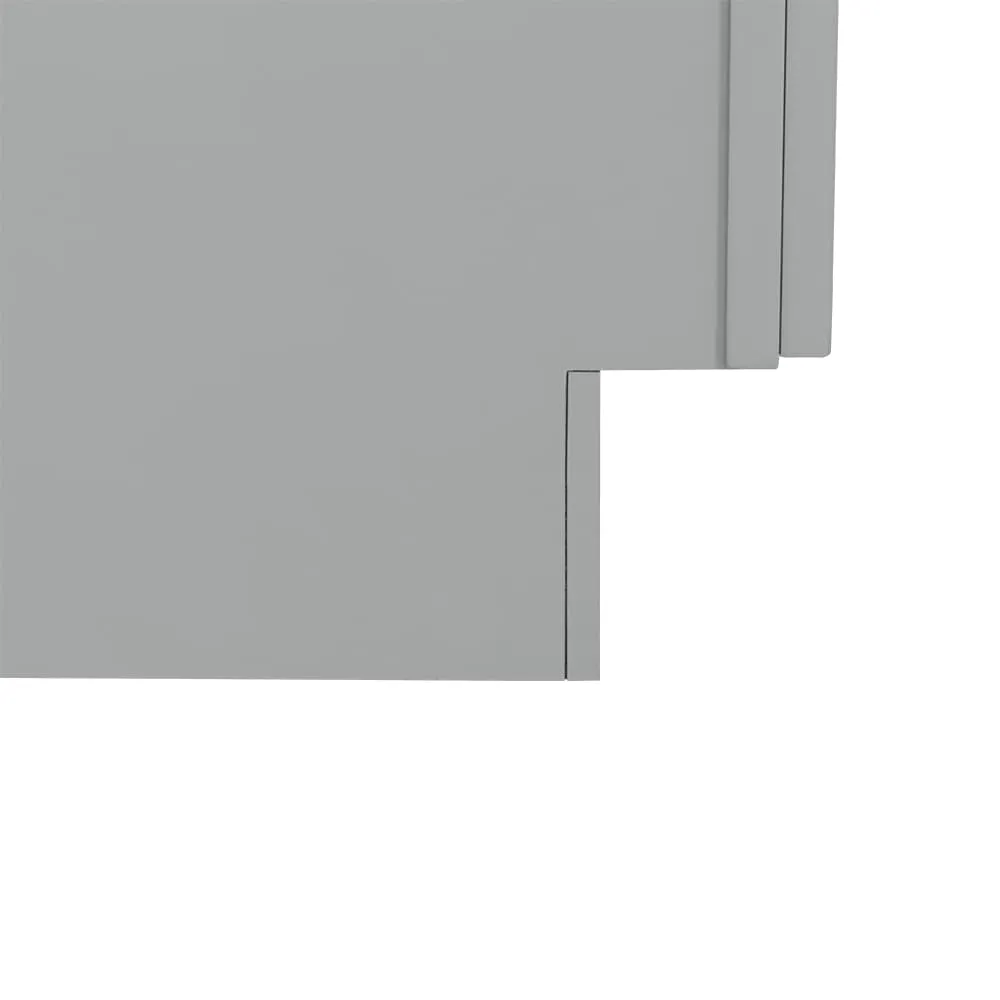 RELIABILT Overlake 18-in W x 90-in H x 24-in D Gray Pantry Ready To Assemble Plywood Cabinet (Recessed Panel Shaker Door Style), photo 14 of 21