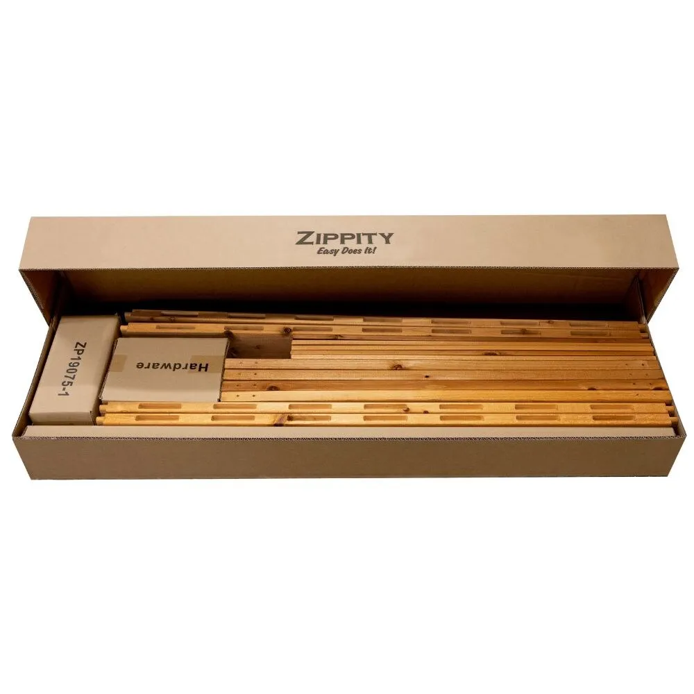 Zippity Outdoor Products 2.7-ft x 4-ft Pressure Treated Cedar Flat-top Garden No Dig Fence Panel, photo 8 of 9