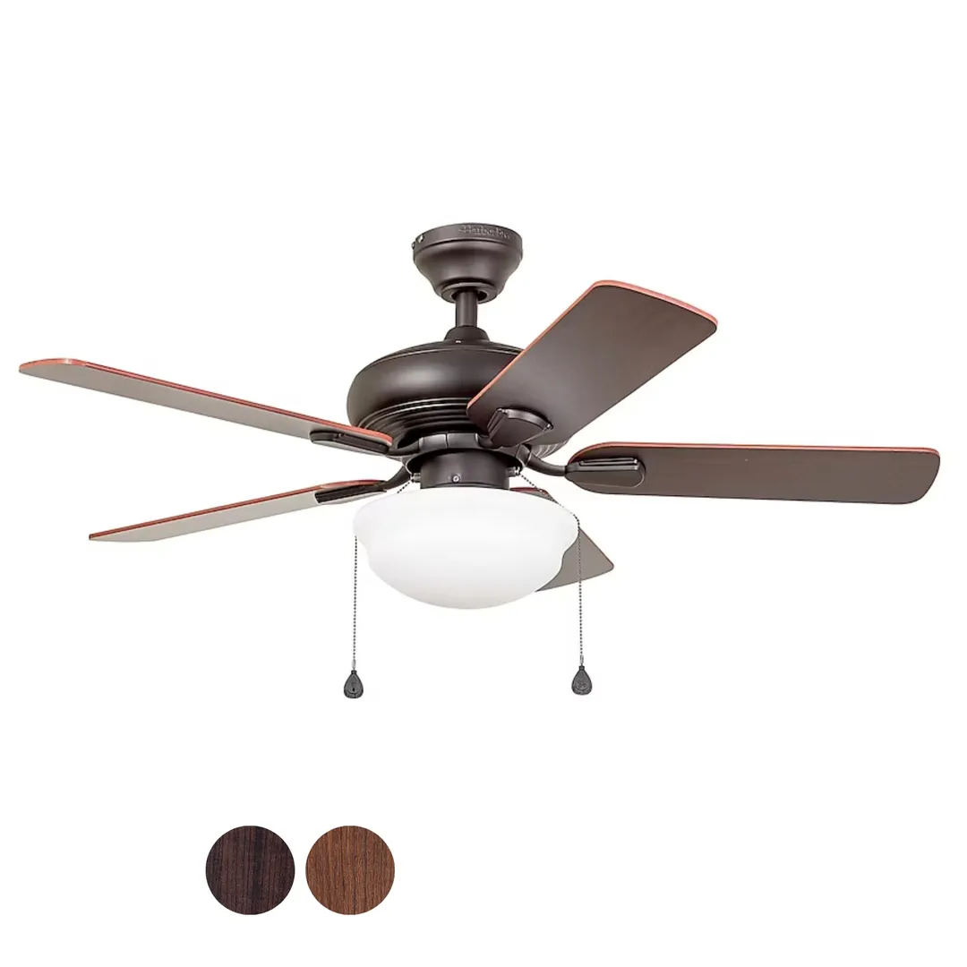 Harbor Breeze Caratuk River 42-in Oil Rubbed Bronze LED Indoor Ceiling Fan with Light (5-Blade), photo 11 of 17