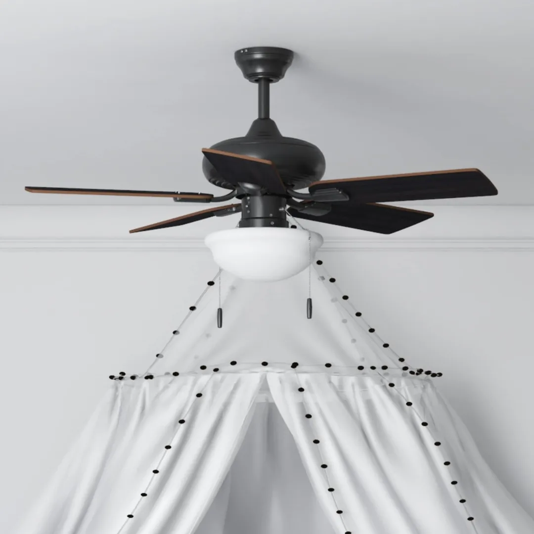 Harbor Breeze Caratuk River 42-in Oil Rubbed Bronze LED Indoor Ceiling Fan with Light (5-Blade), photo 14 of 17