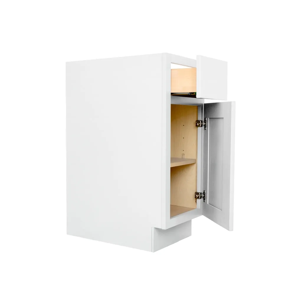 RELIABILT Fairplay 12-in W x 34.5-in H x 24-in D White Shaker Base Kitchen Cabinet, Ready to Assemble, Plywood Construction, photo 4 of 7