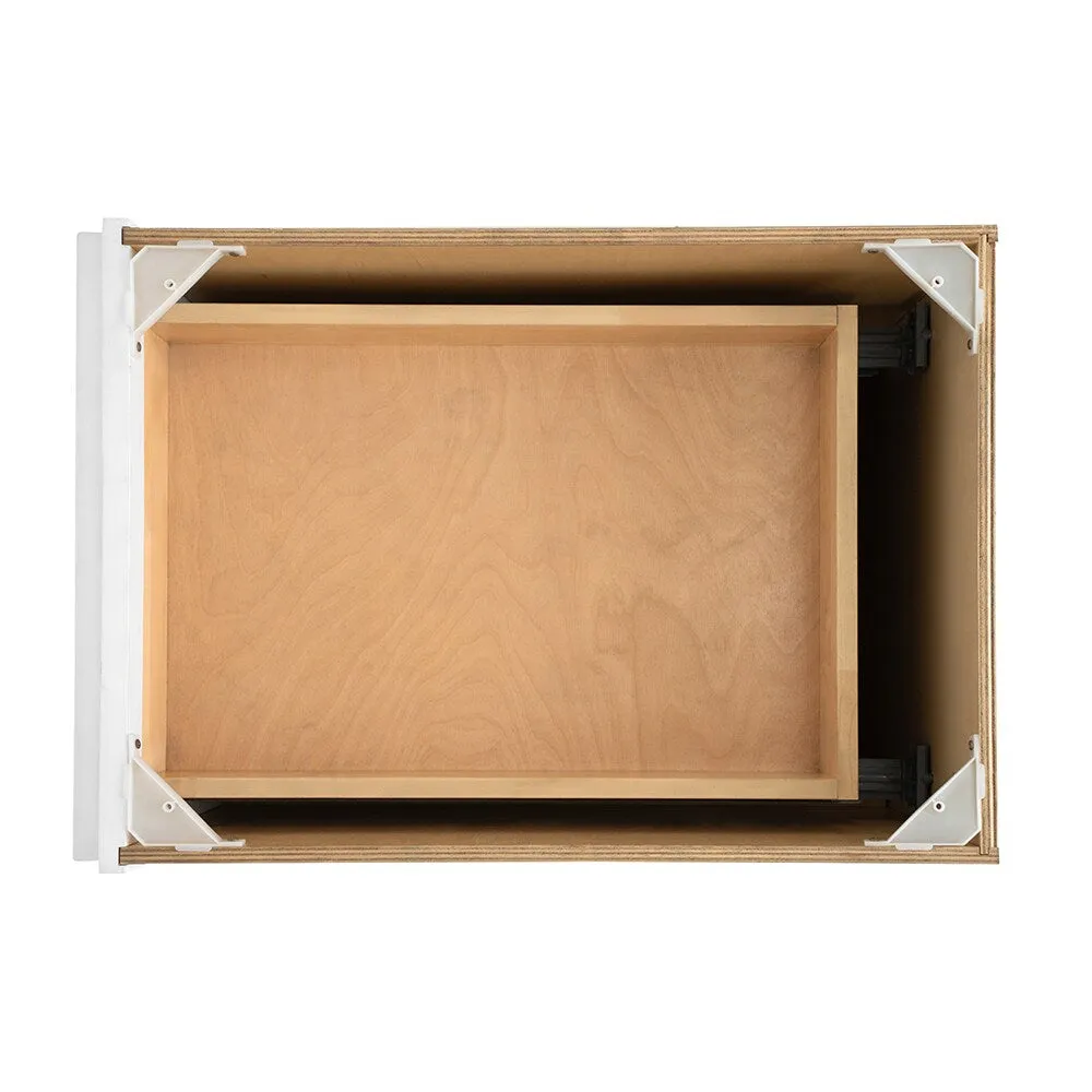 RELIABILT Fairplay 24-in W x 34.5-in H x 24-in D White 3-Drawers Base Ready To Assemble Plywood Cabinet (Flat Panel Style), photo 17 of 20