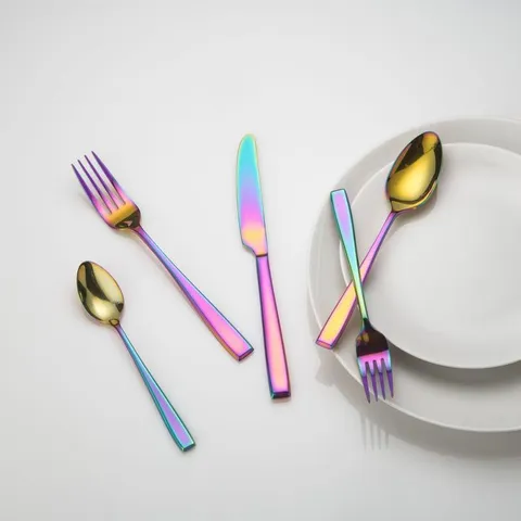 Logan Rainbow Mirror 20-Piece Flatware Set (Service for 4)